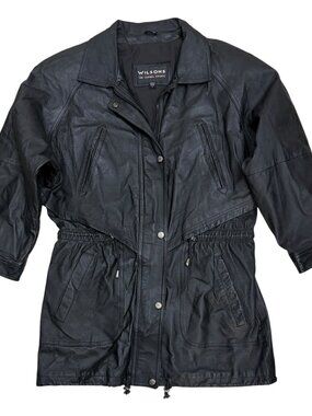 WILSONS LEATHER Vintage Retro Casual Winter Designer Jacket Coat Womens Large